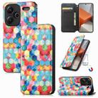 For Xiaomi Redmi Note 13 Pro+ CaseNeo Colorful Magnetic Leather Phone Case(Magic Space) - 1