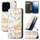 For Xiaomi 14 CaseNeo Colorful Magnetic Leather Phone Case(Rhombus) - 1