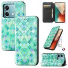 For Xiaomi Redmi Note 13 5G CaseNeo Colorful Magnetic Leather Phone Case(Emeralds) - 1