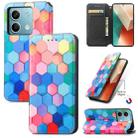 For Xiaomi Redmi Note 13 5G CaseNeo Colorful Magnetic Leather Phone Case(Colorful Cube) - 1