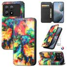 For Xiaomi Redmi K70E CaseNeo Colorful Magnetic Leather Phone Case(Colorful Cloud) - 1