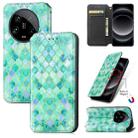 For Xiaomi 14 Ultra CaseNeo Colorful Magnetic Leather Phone Case(Emeralds) - 1