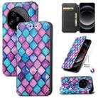 For Xiaomi Redmi A3 CaseNeo Colorful Magnetic Leather Phone Case(Purple Scales) - 1