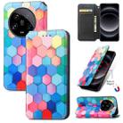 For Xiaomi Redmi A3 CaseNeo Colorful Magnetic Leather Phone Case(Colorful Cube) - 1