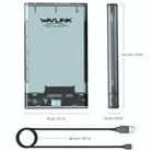 WAVLINK ST239 USB3.0 Transparent SATA External Solid-state SSD 2.5-inch Mobile Hard Disk Case - 2
