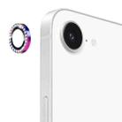 For iPhone 16e ENKAY AR Anti-reflection Individual Diamond Ring Camera Lens Glass Full Film(Colorful) - 1