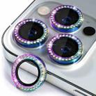 For iPhone 13 Pro / 13 Pro Max ENKAY AR Anti-reflection Individual Diamond Ring Camera Lens Glass Full Film(Colorful) - 1
