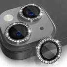 For iPhone 13 / 13 mini ENKAY AR Anti-reflection Individual Diamond Ring Camera Lens Glass Full Film(Black) - 1