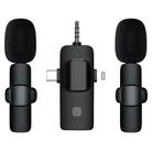 3 in 1 Wireless Lavalier Microphones for iPhone / Android - 1