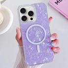 For iPhone 15 Pro Max Shell Texture MagSafe TPU Phone Case(Purple) - 1