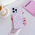 For iPhone 14 Plus Shell Texture MagSafe TPU Phone Case(Pink) - 1