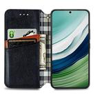 For Huawei Mate 60 Cubic Grid Pressed Magnetic Leather Phone Case(Black) - 3