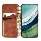 For Huawei Mate 60 Cubic Grid Pressed Magnetic Leather Phone Case(Brown) - 3
