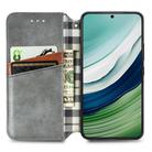 For Huawei Mate 60 Cubic Grid Pressed Magnetic Leather Phone Case(Grey) - 3