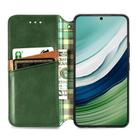 For Huawei Mate 60 Cubic Grid Pressed Magnetic Leather Phone Case(Green) - 3