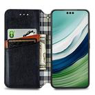 For Huawei Mate 60 Pro Cubic Grid Pressed Magnetic Leather Phone Case(Black) - 3