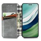 For Huawei Mate 60 Pro Cubic Grid Pressed Magnetic Leather Phone Case(Grey) - 3