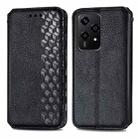 For Honor 200 Lite Global Cubic Grid Pressed Magnetic Leather Phone Case(Black) - 2