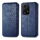 For Honor 200 Lite Global Cubic Grid Pressed Magnetic Leather Phone Case(Blue) - 2
