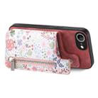 For iPhone 16e Retro Painted Zipper Wallet Back Phone Case(Pink) - 2
