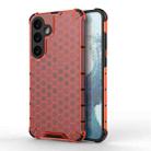 For Samsung Galaxy S24+ 5G Shockproof Honeycomb Phone Case(Red) - 1