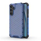 For Samsung Galaxy A55 Shockproof Honeycomb Phone Case(Blue) - 1