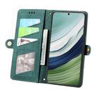 For Huawei Mate 60 Geometric Zipper Wallet Side Buckle Leather Phone Case(Green) - 3
