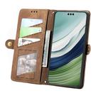 For Huawei Mate 60 Pro Geometric Zipper Wallet Side Buckle Leather Phone Case(Brown) - 3