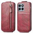 For Honor X8b Zipper Wallet Vertical Flip Leather Phone Case(Red) - 1