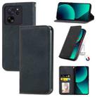 For Xiaomi 13T / 13T Pro Retro Skin Feel Magnetic Flip Leather Phone Case(Black) - 1