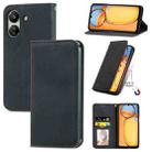 For Xiaomi Redmi 13C Retro Skin Feel Magnetic Flip Leather Phone Case(Black) - 1