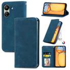 For Xiaomi Redmi 13C Retro Skin Feel Magnetic Flip Leather Phone Case(Blue) - 1