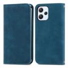 For Xiaomi Redmi 12 4G Retro Skin Feel Magnetic Flip Leather Phone Case(Blue) - 1