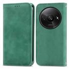 For Xiaomi Redmi A3 4G Retro Skin Feel Magnetic Flip Leather Phone Case(Green) - 1