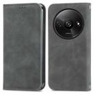 For Xiaomi Redmi A3 4G Retro Skin Feel Magnetic Flip Leather Phone Case(Grey) - 1