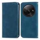 For Xiaomi Redmi A3 4G Retro Skin Feel Magnetic Flip Leather Phone Case(Blue) - 1