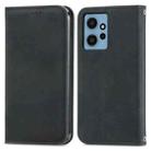 For Xiaomi Redmi Note 12 4G Retro Skin Feel Magnetic Flip Leather Phone Case(Black) - 1