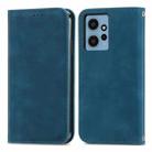 For Xiaomi Redmi Note 12 4G Retro Skin Feel Magnetic Flip Leather Phone Case(Blue) - 1