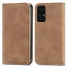 For Xiaomi Redmi Note 12S Retro Skin Feel Magnetic Flip Leather Phone Case(Brown) - 1