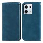 For Xiaomi Redmi Note 13 Pro 5G Retro Skin Feel Magnetic Flip Leather Phone Case(Blue) - 1