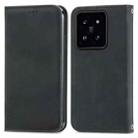 For Xiaomi  14 Pro Retro Skin Feel Magnetic Flip Leather Phone Case(Black) - 1