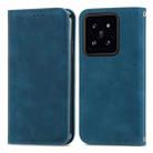 For Xiaomi  14 Pro Retro Skin Feel Magnetic Flip Leather Phone Case(Blue) - 1