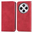 For Xiaomi Redmi 14C Retro Skin Feel Magnetic Flip Leather Phone Case(Red) - 2