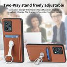 For Realme 9 Pro+ Carbon Fiber Card Wallet Ring Holder Phone Case(Brown) - 3
