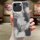 For iPhone 14 Pro Ink Smudged Glitter TPU Phone Case(Black) - 1