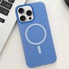 For iPhone 15 Pro Max Ice Fog MagSafe PC Phone Case(Blue) - 1