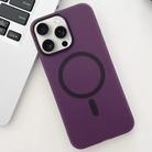 For iPhone 15 Pro Ice Fog MagSafe PC Phone Case(Purple) - 1
