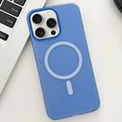 For iPhone 15 Pro Ice Fog MagSafe PC Phone Case(Blue) - 1