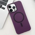 For iPhone 14 Pro Max Ice Fog MagSafe PC Phone Case(Purple) - 1