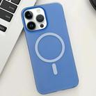 For iPhone 14 Pro Max Ice Fog MagSafe PC Phone Case(Blue) - 1